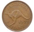 Монета 1 пенни 1952 года Австралия (Артикул M2-74758)