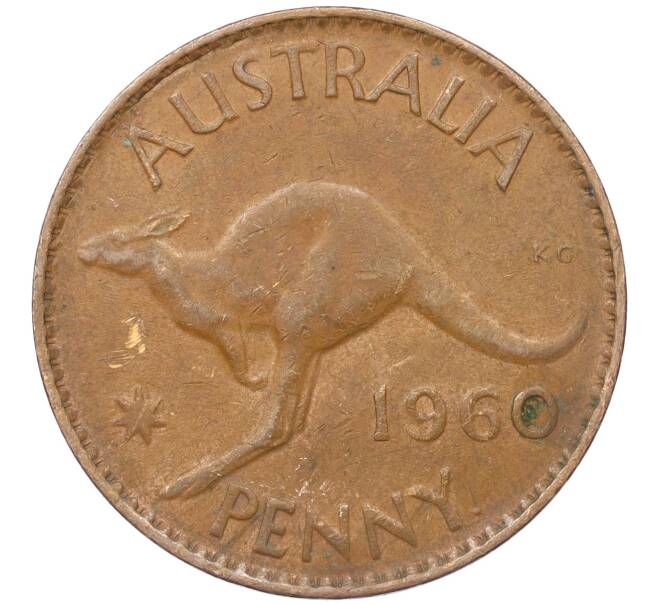 Монета 1 пенни 1960 года Австралия (Артикул M2-74770)