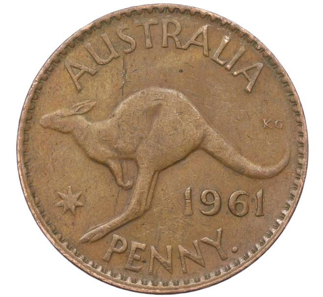 Монета 1 пенни 1961 года Австралия (Артикул M2-74771)