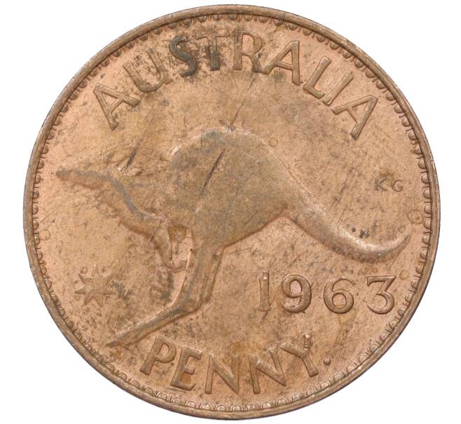 Монета 1 пенни 1963 года Австралия (Артикул M2-74779)