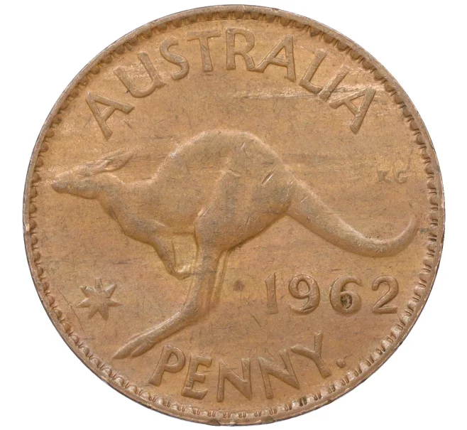 Монета 1 пенни 1962 года Австралия (Артикул M2-74786)