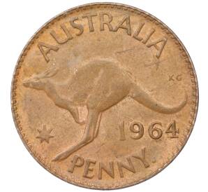 1 пенни 1964 года Австралия