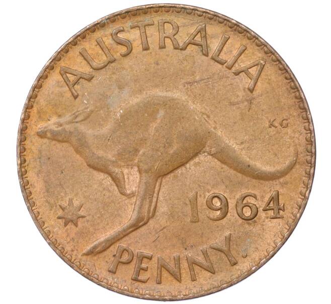 Монета 1 пенни 1964 года Австралия (Артикул M2-74792)
