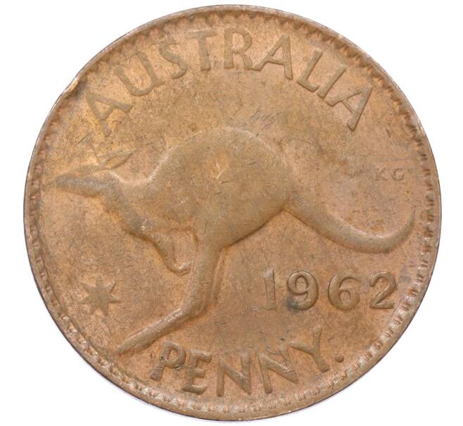Монета 1 пенни 1962 года Австралия (Артикул M2-74796)