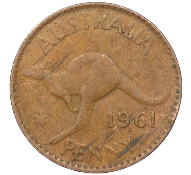 Монета 1 пенни 1961 года Австралия (Артикул M2-74801)