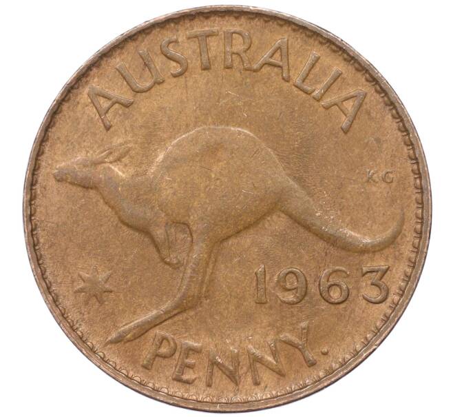 Монета 1 пенни 1963 года Австралия (Артикул M2-74802)