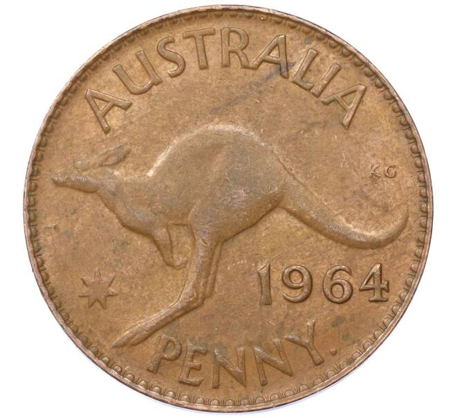 Монета 1 пенни 1964 года Австралия (Артикул M2-74803)