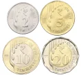 Набор из 4 монет 2020-2021 года Индия (Артикул M3-1414)