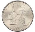 Монета 1/4 доллара (25 центов) 2001 года P США «Штаты и территории — Штат Нью-Йорк» (Артикул K12-18959)
