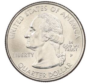 1/4 доллара (25 центов) 2000 года P США «Штаты и территории — Штат Нью-Гемпшир»