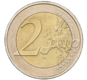 2 евро 2009 года Греция «10 лет монетарной политики ЕС и введения евро»