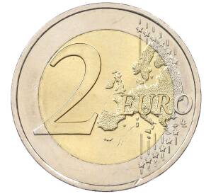 2 евро 2009 года Франция «10 лет монетарной политики ЕС и введения евро»