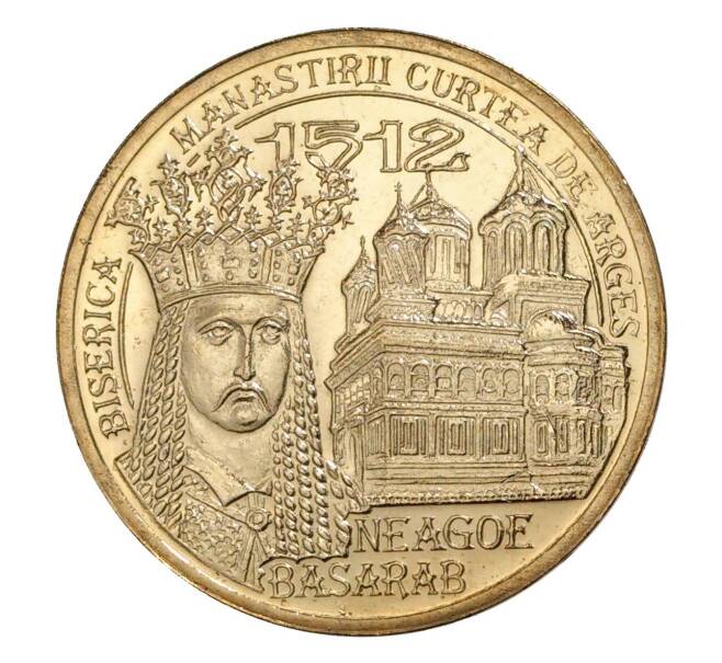 Монета 50 бани 2012 года Румыния «500 лет с начала правления Нягоя I Басараба» (Артикул M2-7136)