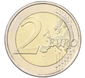 2 евро 2011 года Финляндия «200 лет банку Финляндии»
