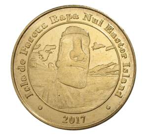 1 песо 2017 года Остров Пасхи «Рыба-лев» — Фото №2