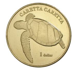 1 доллар 2017 года Остров Муреа «Черепаха» — Фото №1