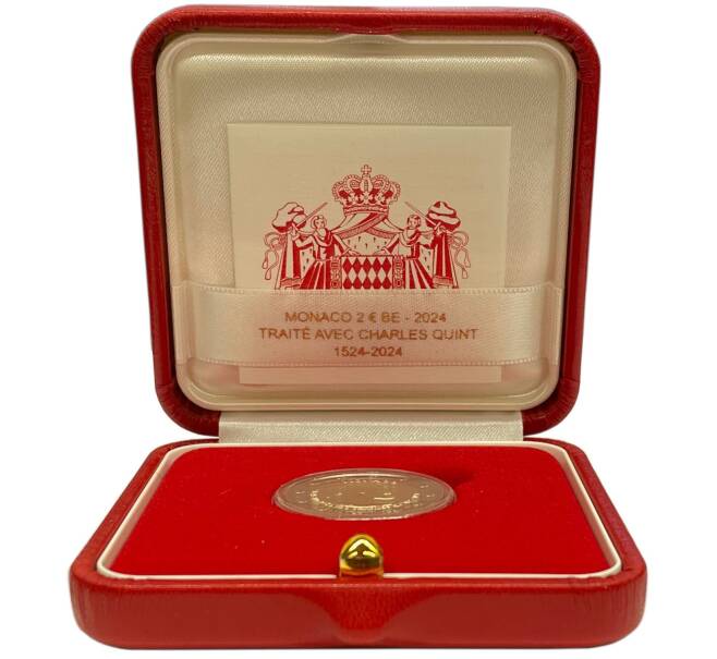Монета 2 евро 2024 года Монако «500 лет Бургосского договора с Карлом V» (Артикул: M2-74937)