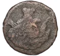 Монета 1 копейка 1756 года СПБ «Орел в облаках» (Артикул K27-85706)