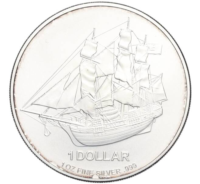Монета 1 доллар 2010 года Острова Кука «HMS Баунти» (Артикул K27-85756)