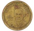 Монета 1 песо 2017 года Куба «Хосе Марти» Брак (Полный раскол штемпеля на аверсе) (Артикул K12-19034)