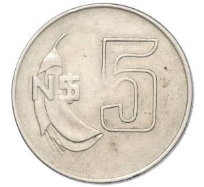 5 новых песо 1981 года Уругвай