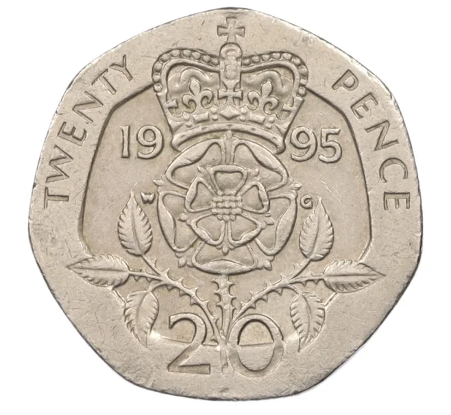 Монета 20 пенсов 1995 года Великобритания (Артикул K12-19120)
