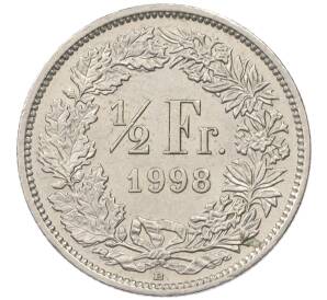 1/2 франка 1998 года Швейцария