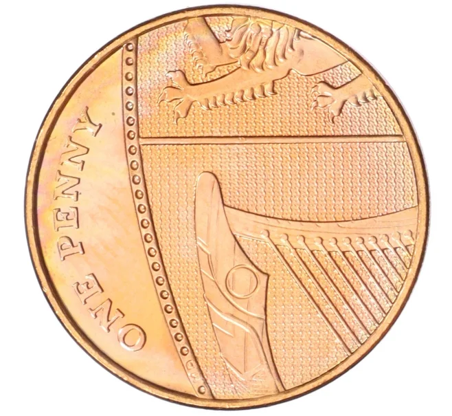 Монета 1 пенни 2008 года Великобритания (Артикул K12-19169)