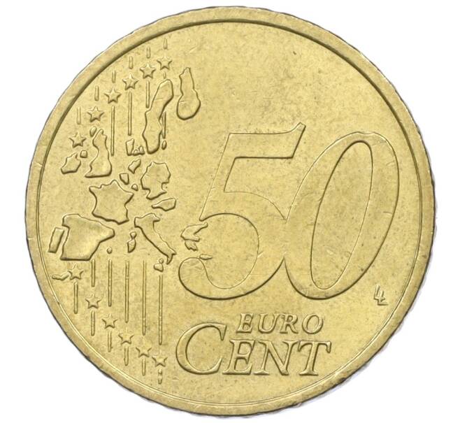 Монета 50 евроцентов 2002 года J Германия (Артикул K12-19275)