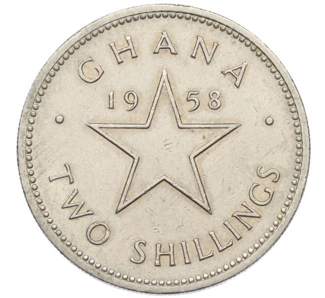 Монета 2 шиллинга 1958 года Гана (Артикул K12-19449)