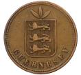 Монета 4 дубля 1864 года Гернси (Артикул K12-19461)