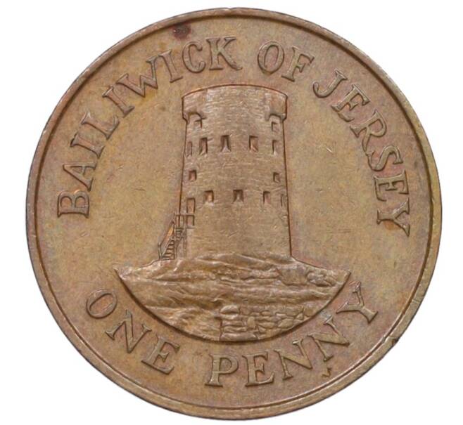 Монета 1 пенни 1989 года Джерси (Артикул K12-19475)