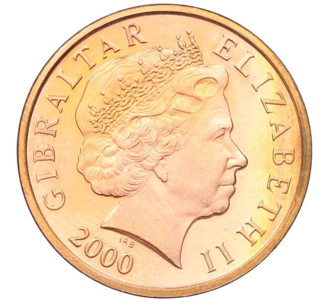 Монета 2 пенса 2000 года Гибралтар (Артикул K12-19504)
