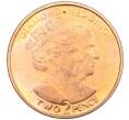 Монета 2 пенса 2007 года Гибралтар «60 лет со дня свадьбы Королевы Елизаветы II и Принца Филиппа» (Артикул K12-19506)