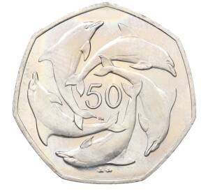 50 пенсов 1999 года Гибралтар