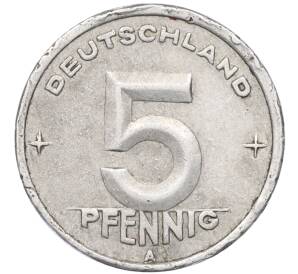5 пфеннигов 1949 года A Восточная Германия (ГДР)