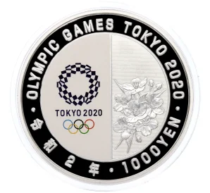 1000 йен 2020 года Япония «XXXII летние Олимпийские игры 2020 года в Токио — Бокс»
