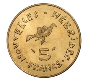 5 франков 1979 года Новые Гебриды — Фото №1