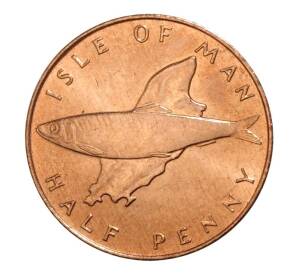 1/2 пенни 1976 года Остров Мэн — Фото №2
