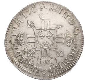 1/2 экю 1704 года Франция (Людовик IV) — Фото №2