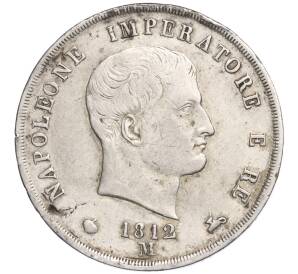 5 лир 1812 года Наполеоновское королевство Италия — Фото №1