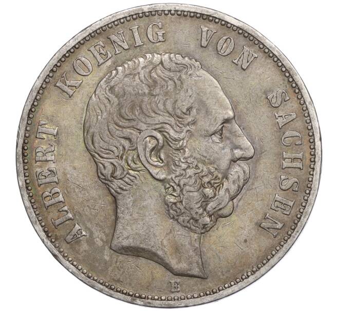 Монета 5 марок 1894 года E Германия (Саксония) (Артикул M2-74987)