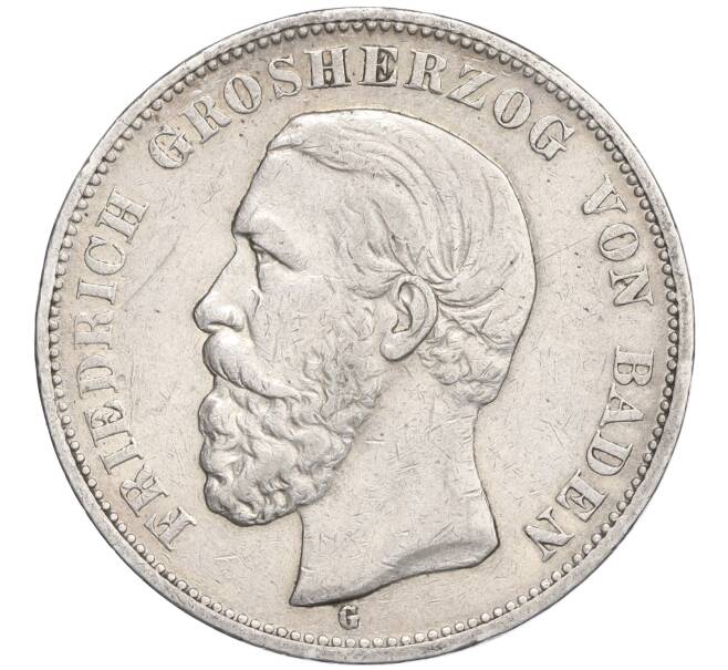Монета 5 марок 1900 года G Германия (Баден) (Артикул M2-74996)