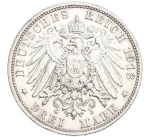 3 марки 1913 года Германия (Саксония) «100 лет Битве народов» — Фото №2