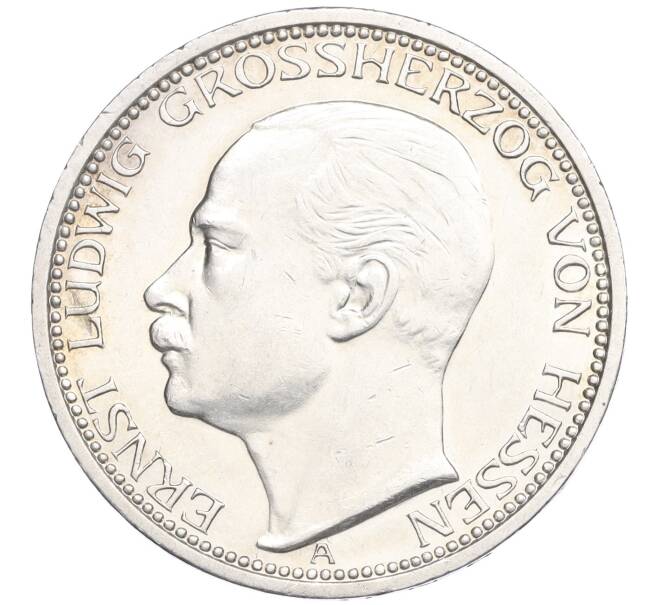 Монета 3 марки 1910 года А Германия (Гессен) (Артикул M2-75017)
