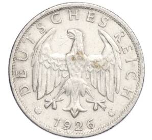 2 рейхсмарки 1926 года G Германия — Фото №2