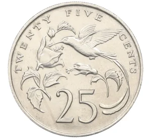 25 центов 1987 года Ямайка