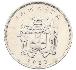 25 центов 1987 года Ямайка