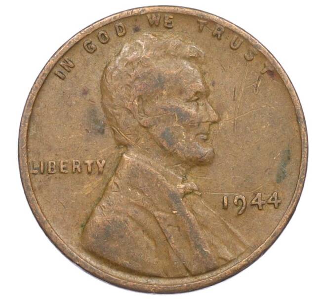 Монета 1 цент 1944 года США (Артикул K27-85891)
