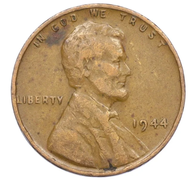 Монета 1 цент 1944 года США (Артикул K27-85895)